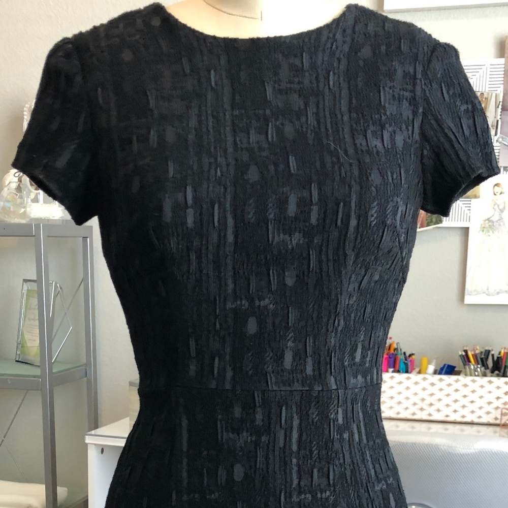 NHA KHANH BLACK PENCIL SHORT SLV COCKTAIL DRESS